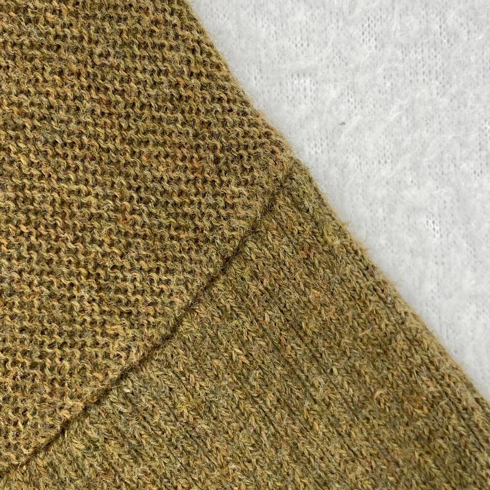 EILEEN FISHER Sweater S Organic Cotton Tunic V-Neck 3/4 Sleeve Oversized Green - Picture 6 of 10